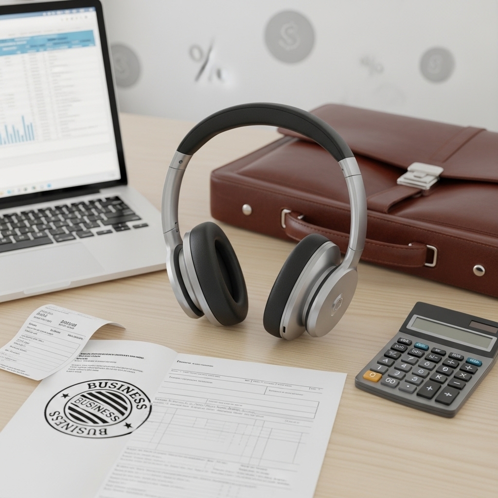 Koptelefoon Zakelijk Aftrekbaar: Wanneer telt je noise-cancelling headset als bedrijfskosten?